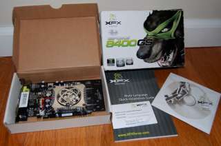 XFX NVIDIA GeForce 8400 GS Video Card   PVT86SYAFG   Vista XP   NEW IN 