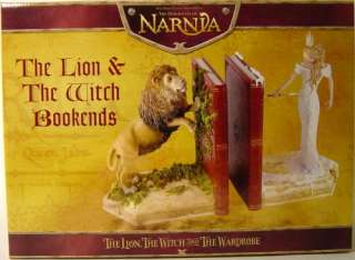 CHRONICLES OF NARNIA LION AND THE WITCH BOOKENDS NEW  