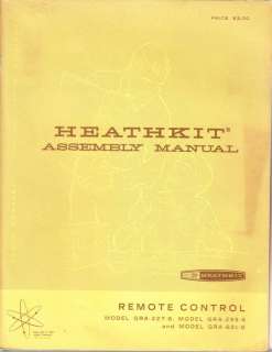 HEATHKIT ASSEMBLY MANUAL FOR TV REMOTE CONTROL  