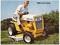 1966 Cub Cadet Lawn Tractor Magnet  