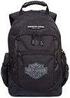 HARLEY DAVIDSON® BLACK BACKPACK WITH BAR & SHIELD™ ACCENT BP1932S