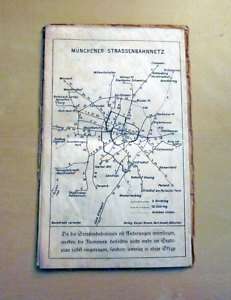 Oscar Brunn Strassenbahnnetz München, um 1930 bis 1935  