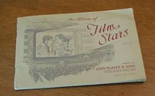 1930S ALBUM OF FILM STARS JOHN PLAYER & SONS TOBACCO CARDS COOPER 