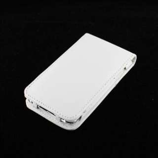 WHITE LEATHER FLIP CASE COVER WALLET FOR IPOD TOUCH 4TH GEN 4G