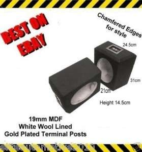 Pair MDF Custom 6x9 Speaker Pod Box Boxes Black  