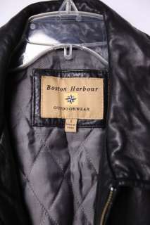 BOSTON HARBOUR OUTDOORWEAR SIZE S LEATHER JACKET  