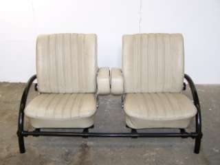 vintage Mercedes leather car seats INDUSTRIAL CHIC metal SOFA ron arad 