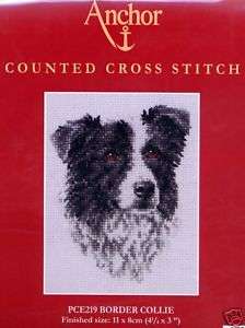 Anchor Dog Cross Stitch Kit PCE219 Border Collie 5055185213924  