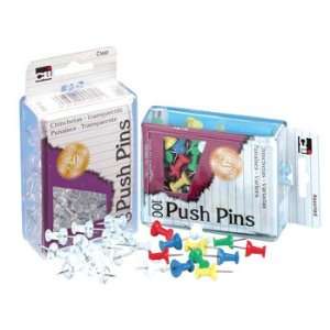  16 Pack CHARLES LEONARD PUSH PINS ASSORTED Everything 