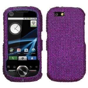  Purple Diamante Diamond Crystal Bling Case for Motorola i1 