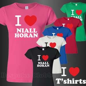   Horan One Direction Ladies T shirt shirts sizes S M L XL XXL  