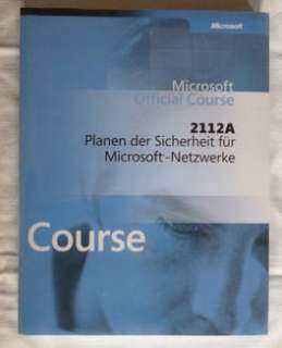Microsoft MOC Buch 2112APlanen der Sicherheit für Microsoft Netz in 