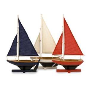  IMAX Coastal Set Of Three Complimentary Sail Boats Created 