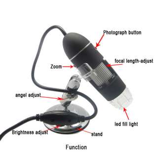   Microscope numérique USB webcam 8 LED 25X~400X