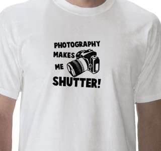 FUNNY PHOTOGRAPHER SHUTTER T SHIRT CANON/NIKON/CAMERA  