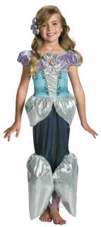 Girls Deluxe Shimmer Ariel Costume   The Little Mermaid Costumes