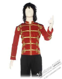   Red Michael Jackson Military Jacket Costume   Michael Jackson Costumes