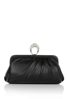 Moschino Cheap & Chic  Black Cocktail Ring Clutch by Moschino Cheap 