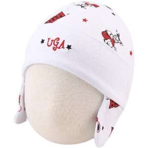 New Era Georgia Bulldogs Infant White Ski Knit Baby Beanie  