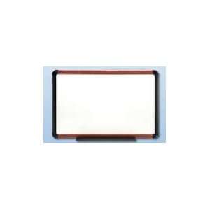   Porcelain Markerboard with Black Cherry Aluminum Frame Toys & Games