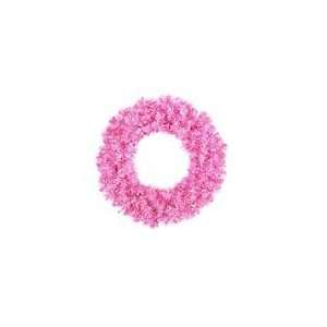   Sparkling Hot Pink Artificial Christmas Wreath   Pink
