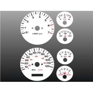    1996 1998 Jeep Grand Cherokee White Face Gauges Automotive