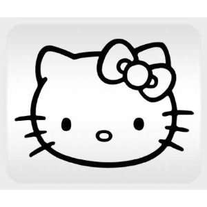 Hello Kitty Face Black Sticker Decal