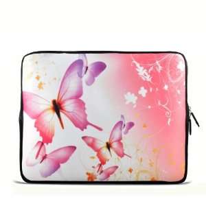  Pink Butterfly 9.7 10 10.1 10.2 inch Laptop Netbook Tablet 