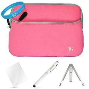  Pink Neoprene Sleeve Carrying Case for  New Nook Touch 