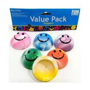  Party Supplies smile face poppers Toys & Games