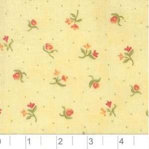  45 Wide Poetry Collection Poyetta Floral Pale Yellow 