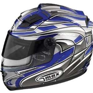 Max GM68S Helmet, Max Blue/Silver/White, Size 2XL, Helmet Category 