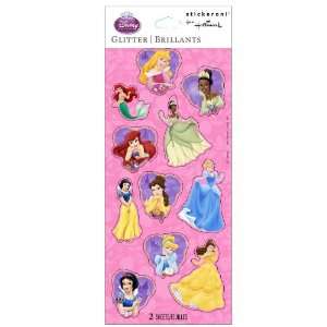  Lets Party By Hallmark Disney Princess Glitter Sticker 