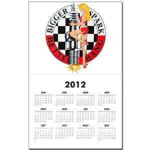 Calendar Print w Current Year Biker Chick Bigger Spark Better Bang