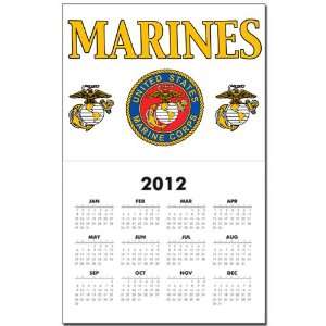 Calendar Print w Current Year Marines United States Marine Corps Seal