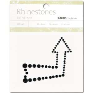  Kaisercraft Self Adhesive Rhinestones, Arrow Black Arts 