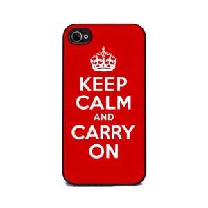  Keep Calm and Carry On   Red iPhone 4s Silicone Rubber 