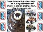 power wheels hurricane jeep gear box outer gear returns not