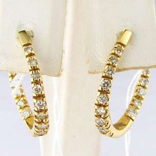 CT Diamond Earrings 14k Gold  
