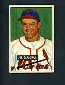 1951 Bowman # 122 ROOKIE Joe Garagiola Cardinals  