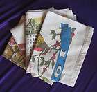 Vintage Calendar Dish Towels 1963 1967 1968 1967