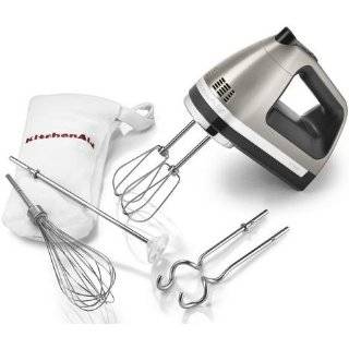 Speed Hand Mixer Beautiful silver almost metal color KHM920ACS + Dough 