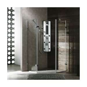   Neo Angle 38 x 38 Clear Glass Shower Enclosure with Shower Base