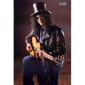 Slash Poster Guns N Roses Guitarist 23.5 X 34 Inches Playing Guitar 