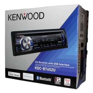 NEW KENWOOD KDC BT652U CAR STEREO IN DASH CD PLAYER RADIO RECEIVER 