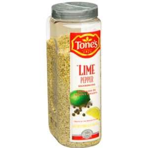 Tones Lime Pepper Seasoning   20 oz. Grocery & Gourmet Food