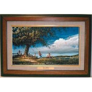   Master Stroke Collection Canvas Framed Wood Grain