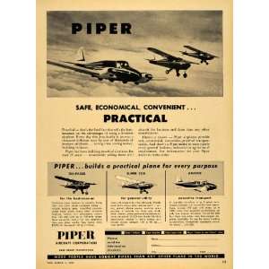 1956 Ad Piper Personal Aircrafts Tri Pacer Apache PA   Original Print 