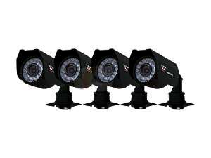 Night Owl 4 PK Wired Color Cameras with Vandal Proof 3 Axis Bracket 