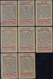 1951 BOWMAN FOOTBALL COMPLETE SET 76% EX or better  